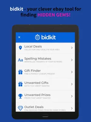 bidkit - local eBay deals find android App screenshot 7